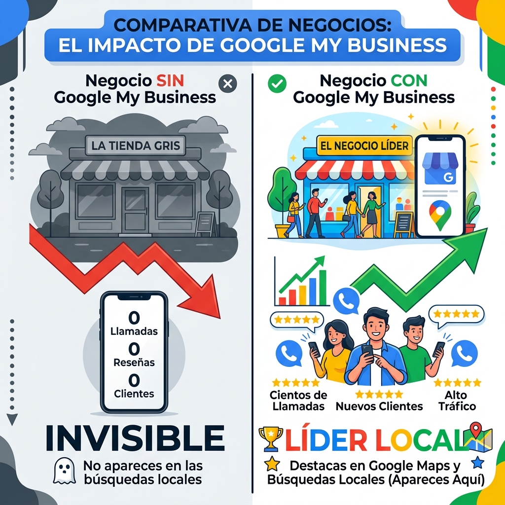 Comparativa de visibilidad en Google My Business